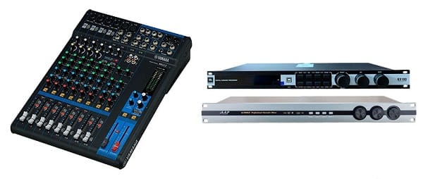 JBL EON 715 nên dùng mixer hay amply: mixer vs vang số